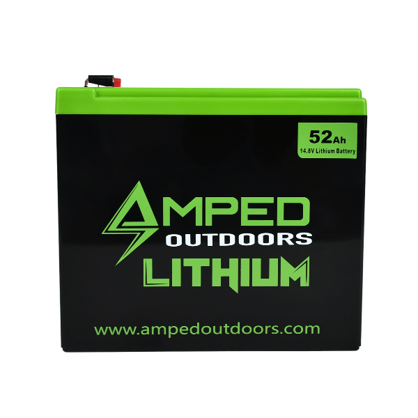 Amped Outdoors 52Ah Lithium Battery (14.8V NMC) with Charger