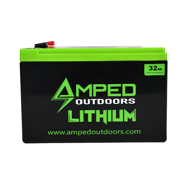 Amped Outdoors 32Ah Lithium Battery (14.8V NMC) with Charger