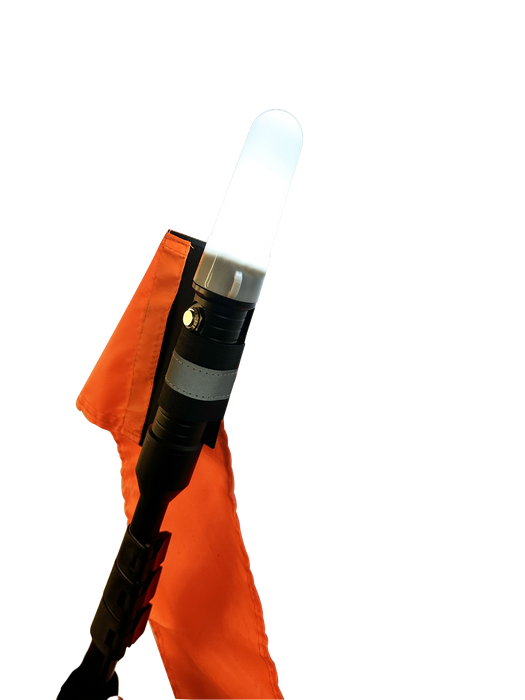 YakGadget BeaconFlex - Telescopic Visibility Safety Light/Flag System
