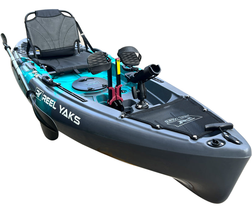 ReelYaks Raptor 9.5ft Modular Pedal Fishing Kayak