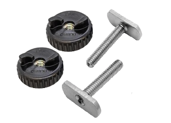 YakGadget Track Hardware: 2 Knobs & 2 T-Nuts