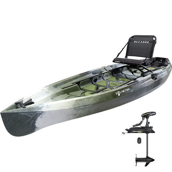 NuCanoe Unlimited + MinnKota Terrova Fishing Kayak