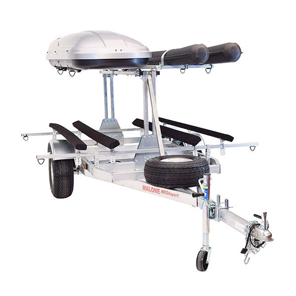 Malone MegaSport LowBed w/Tier Kayak Trailer Package
