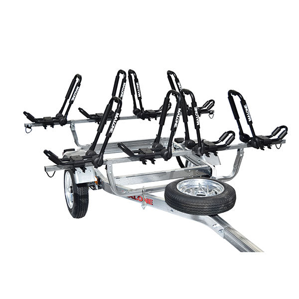 Malone MicroSport 4 Kayak Spare Tire Trailer Package