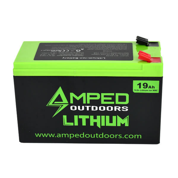 Amped Outdoors 19Ah Lithium Battery (14.8V NMC) with Charger