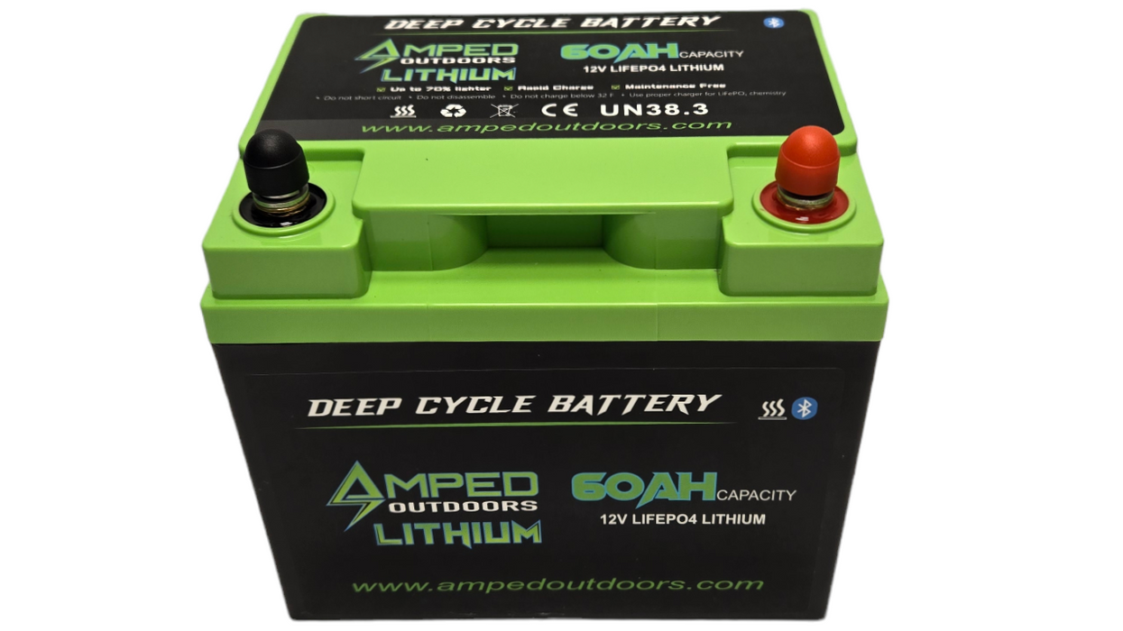 Amped Outdoors 12V 60AH LiFePO4 Lithium Battery