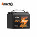 A black Smart x ZLTP LiFePO4 12.8V 50Ah portable battery with a top handle, shown on a white background with a Smart Bluetooth 5.