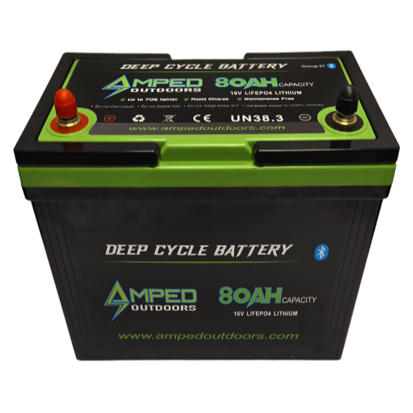 Amped Outdoors 16V 80Ah LiFePO4 Lithium Battery