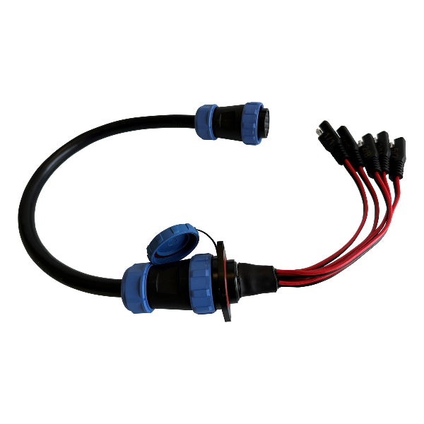 Yak Power Panel Mount and Dual Plug Jumper Harness