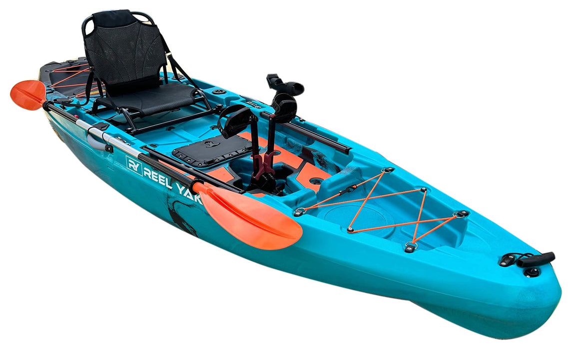 Rapido 10.8ft Fin Drive Modular Fishing Kayak Blue Black Camo / in 8