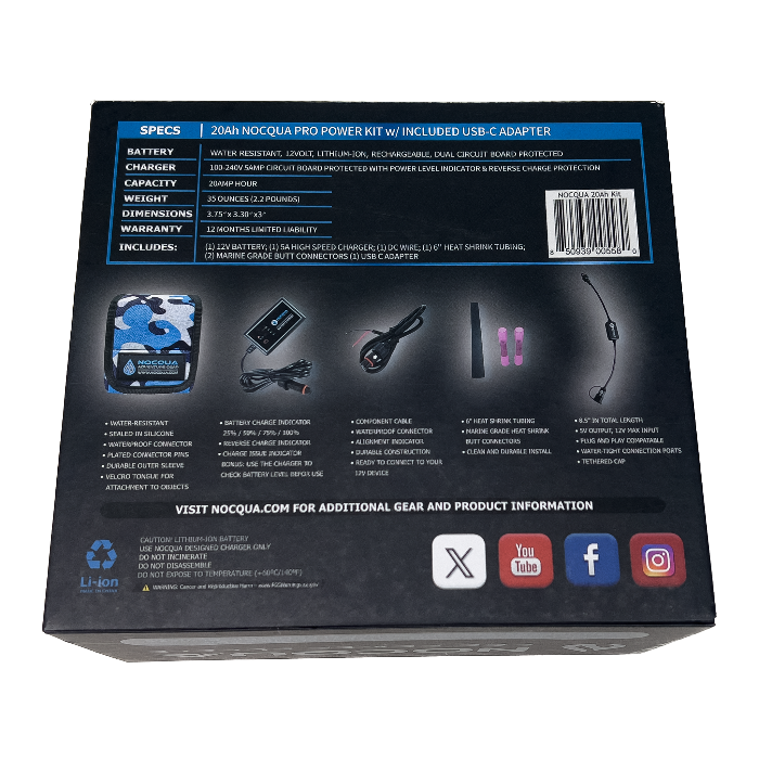 Nocqua 20AH Pro Power Kit