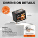 LiTime 24V 50Ah Group 24 Bluetooth Lithium Battery