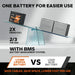 LiTime 24V 50Ah Group 24 Bluetooth Lithium Battery
