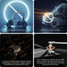 Collage of warnings and instructions for battery use, including a golf cart and vehicle illustration.