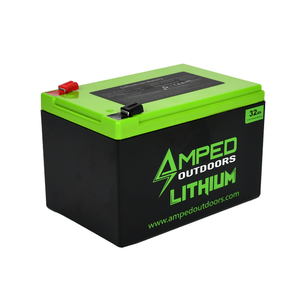 Amped Outdoors 32Ah Lithium Battery (14.8V NMC) with Charger
