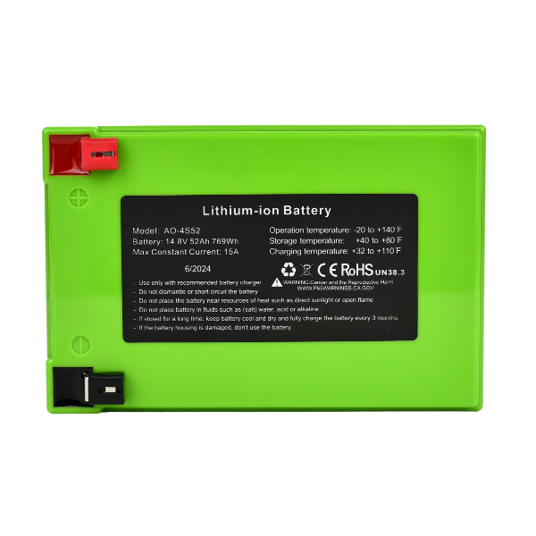 Amped Outdoors 52Ah Lithium Battery (14.8V NMC) with Charger