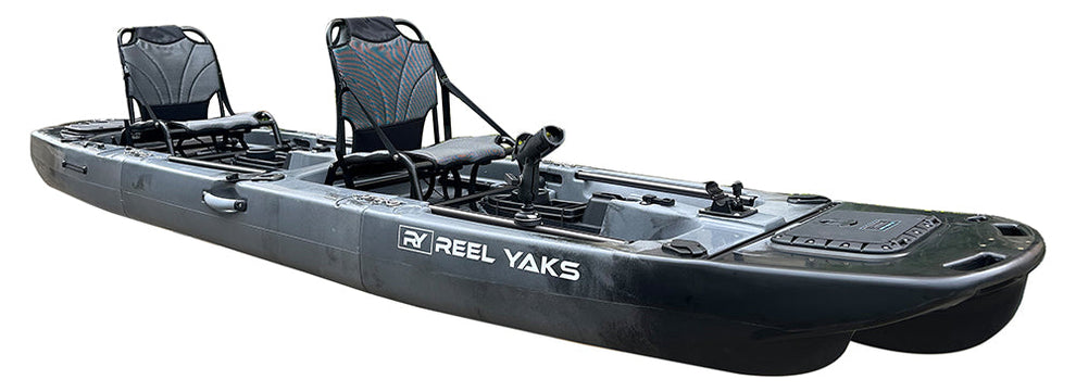 Reelyak Ranger ReelYaks Raider 14ft Tandem Modular Pedal Fishing Kayak — Eco Fishing Shop
