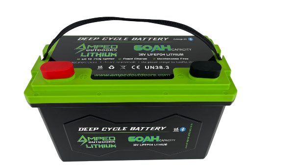 Amped Outdoors 36V 60Ah LiFePO4 Lithium Battery — Eco Fishing Shop LiFePO4 36v 60ah リチウムバッテリー【値引検討可】
