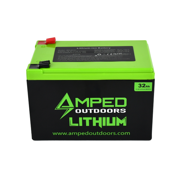 Amped Outdoors 32Ah Lithium Battery (14.8V NMC) with Charger