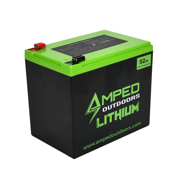 Amped Outdoors 52Ah Lithium Battery (14.8V NMC) with Charger