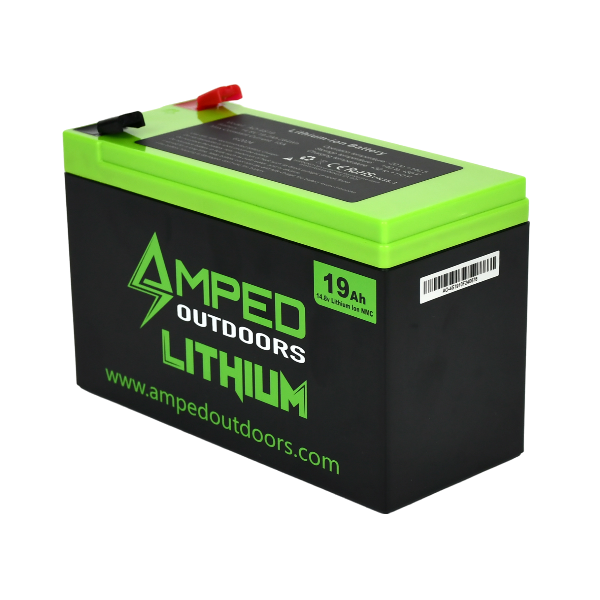 Amped Outdoors 19Ah Lithium Battery (14.8V NMC) with Charger