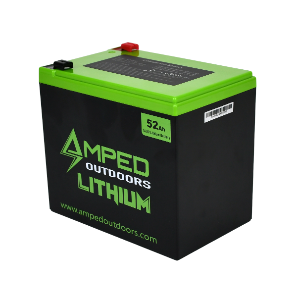Amped Outdoors 52Ah Lithium Battery (14.8V NMC) with Charger