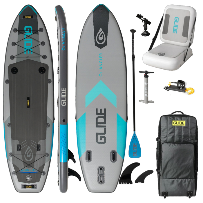 big ez angler fishing paddle board accessories Glide Angler 3.0 Inflatable Paddle Board — Eco Fishing Shop