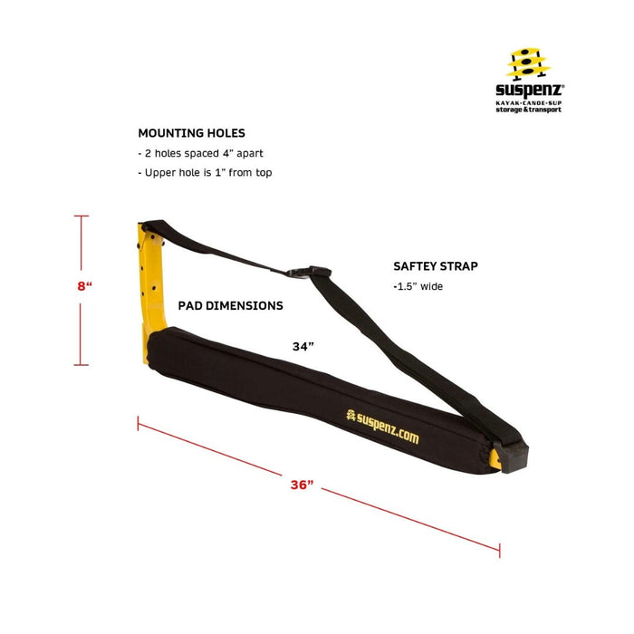 Suspenz Canoe Rack - 36"