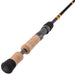 Fishing rod with cork handles on a white background