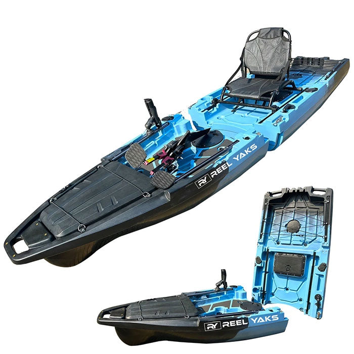 Reelyak Ranger ReelYak 10ft Recon Modular Fin Drive Pedal Fishing Kayak | 430lbs Capa ...