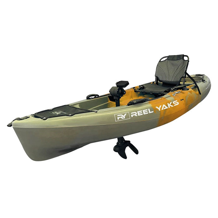 ReelYaks 9.5ft Raptor Modular Propeller Drive Pedal Fishing Kayak | 380lbs Capacity | 2 Piece