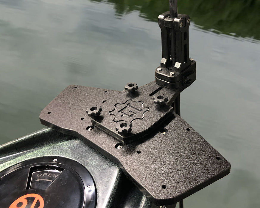 YakGadget Triple Accessory Plate for Jackson, Bonafide 127, Hobie Outback
