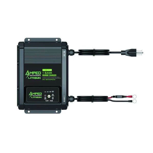 Amped Outdoors 1 Bank 10A 12V On-Board Battery Charger