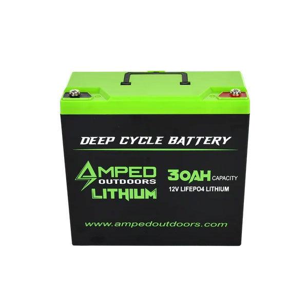 Amped Outdoors 12V 30AH LiFePO4 Lithium Battery- Tall Version