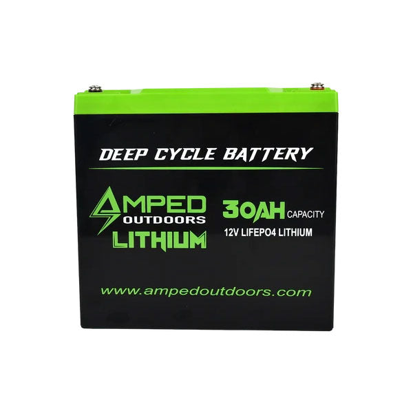 Amped Outdoors 12V 30AH LiFePO4 Lithium Battery- Tall Version