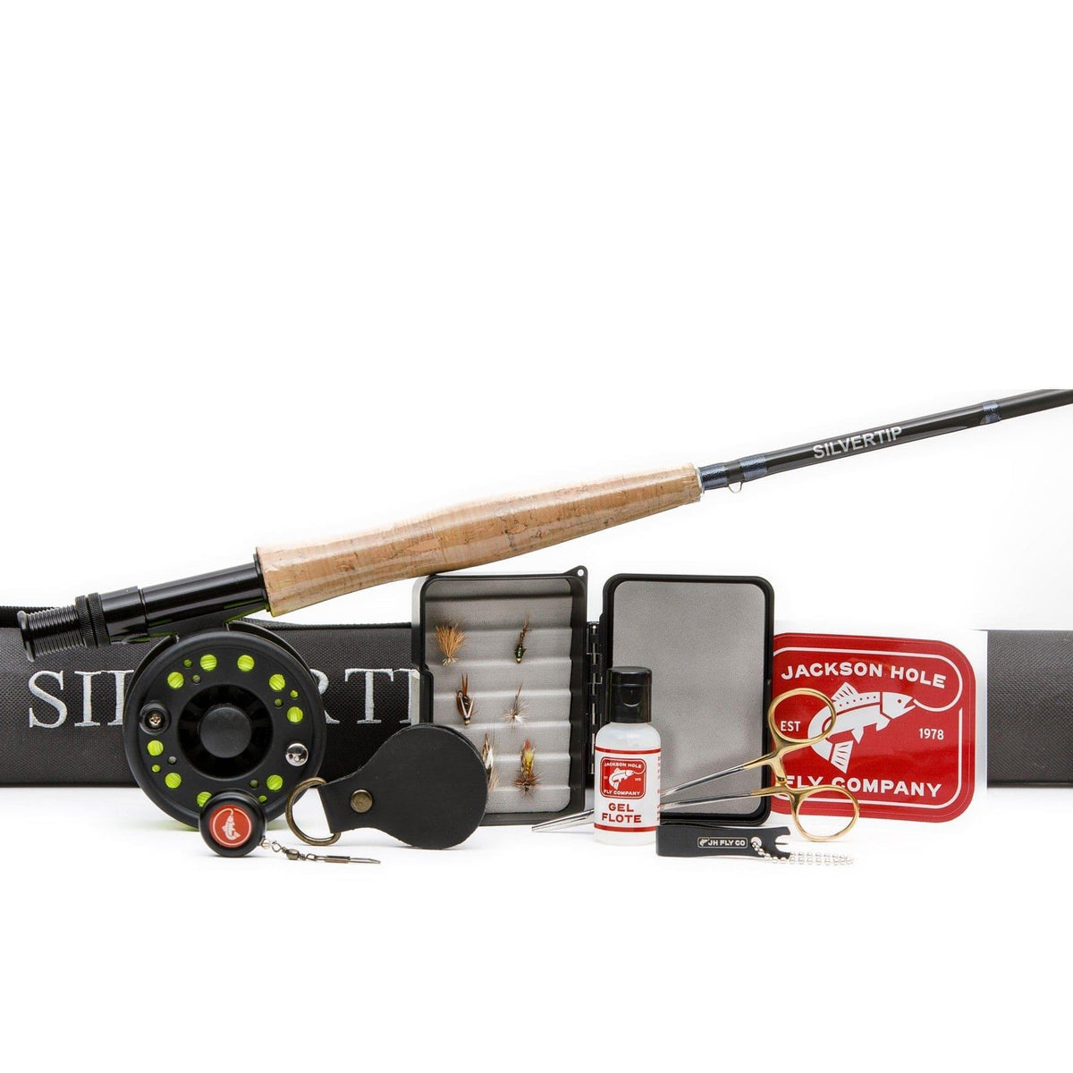crystal river spin fly combo Orange/Yellow Reel features Crystal Creek Silvertip Fly Rod