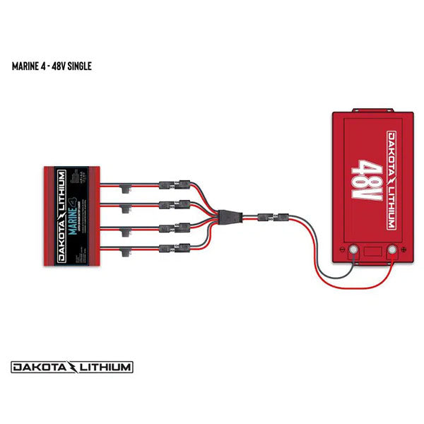 Dakota Lithium Marine 4 Bank 12V 40A Onboard Lithium Battery Charger