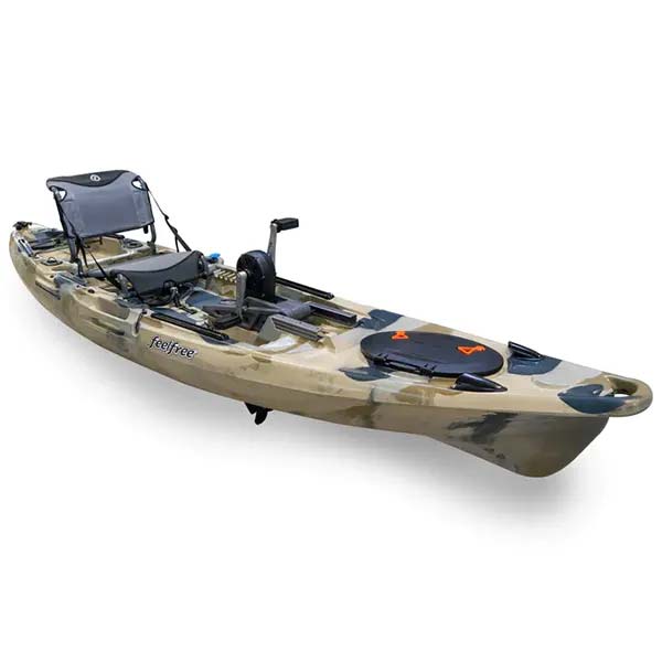 Feelfree Moken 12.5 PDL Fishing Kayak, Blue/Gray (1 Left in Stock & Ready to SHIP)