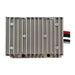 Metallic electronic component with screws on a white background