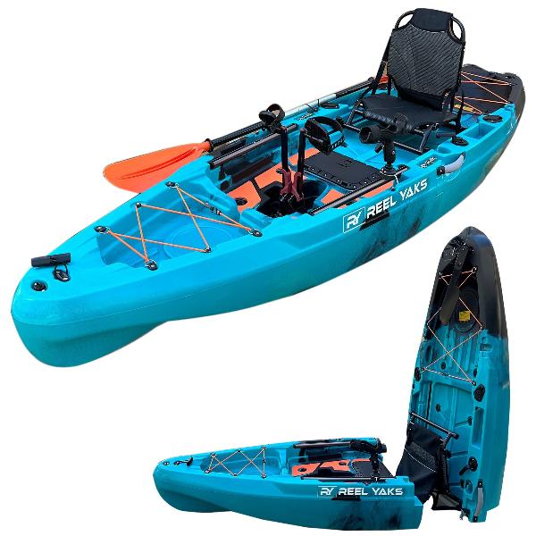 pedalling kayak Rapido 10.8ft Fin Drive Modular Fishing Kayak Azure / in 10