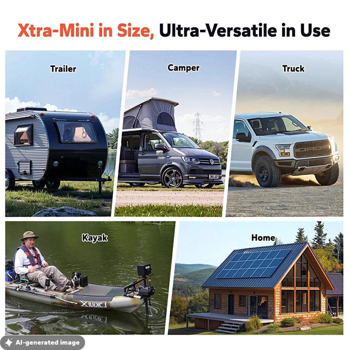 LiTime 12V 100Ah Xtra Mini Bluetooth Lithium Battery