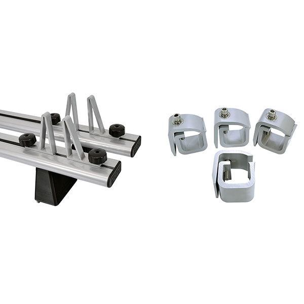 Malone CrossBed 72" Bunk Kit / Axis 60" Load Roller for 2 Kayaks