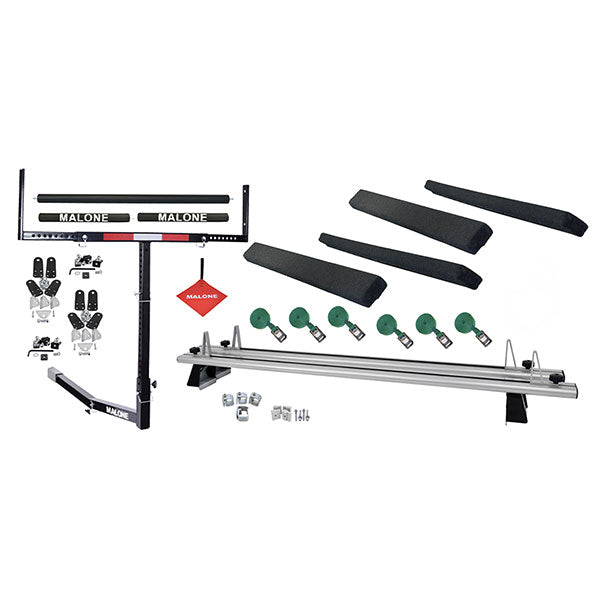Malone CrossBed 72" Bunk Kit / Axis 60" Load Roller for 2 Kayaks