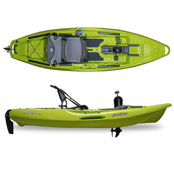 Feelfree Moken 10 PDL Fishing Kayak, Lime (1 Left in Stock & Ready to SHIP)