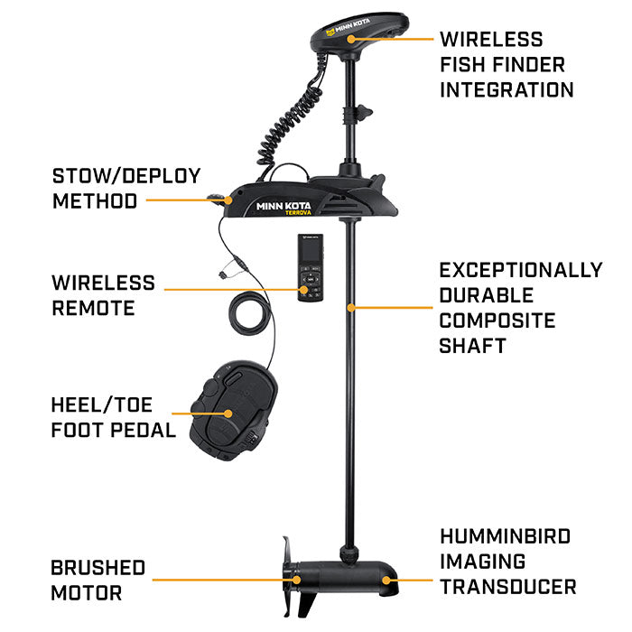 Minn Kota Kayak Terrova Trolling Motor 55lb 36in