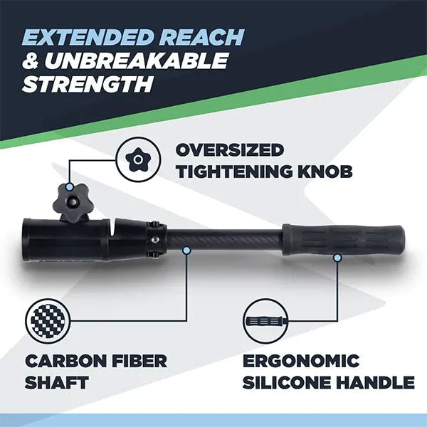 thumbnail image 2 of Marine Boat Outboard Engine Extension Handle Telescopic Type Tug Motor Telescopic Extension Handle Anodized Aluminum 44.5-62.5Cm 2 of 10