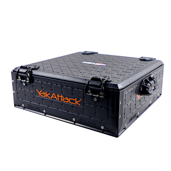 black box for fishing Lakewood Medium Tackle Gray liter space includes adjustable dividers YakAttack ShortStak Solo Storage Box