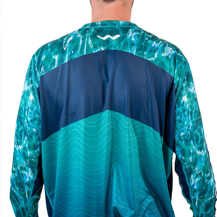 WindRider Chemises de pêche à manches longues pour homme - Chemise UV UPF 50+ pour homme, Mahi Madness, Moyen WindRider Chemises de pêche à manches longues pour homme - Chemise UV UPF 50+ pour homme, Mahi Madness, Moyen