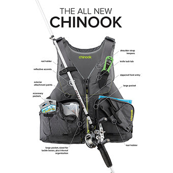 NRS Chinook Fishing Life Jacket PFD - Eco Fishing Shop