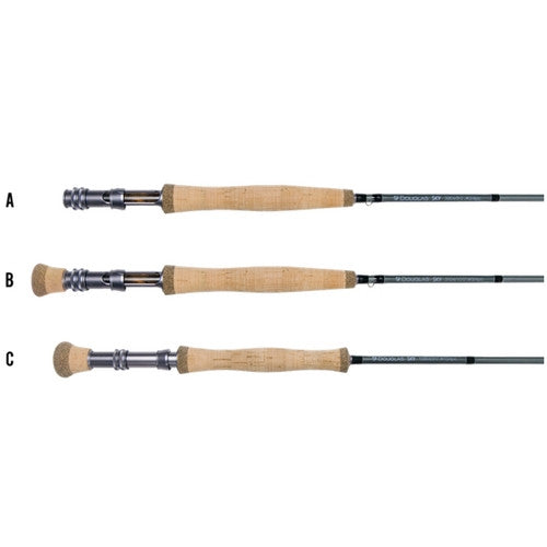 Douglas SKY Series Fly Rod - 2 Weight-12 Weight 4 Piece Fly Rods - Eco Fishing Shop